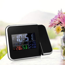 A1DFDFGOQSFG Digital Color Thermometer Hygrometer Indoor Clock LCD Temper,Clock Thermometer Hygrometer