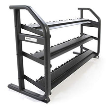 Power Systems Denali ProStyle Dumbbell Rack with Built-in Saddles - Reinforced Steel - Black Powder Coated
