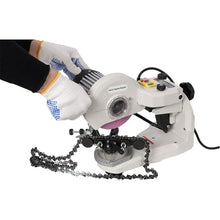 HOYOC 120V Electric Chainsaw Sharpener, Multi-Angle Adjustable Bench Grinder with Hydraulic Assist, Professional Automatic Saw Chain Blade Grinder Sharpener Machine for All Chainsaw Chains