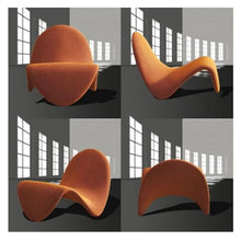 OUTIFUOSSR Tongue Chair Lazy Sofa Single Designer Living Room Balcony Lying Leisure Creative Furniture Seat Hallway Ottoman(A)