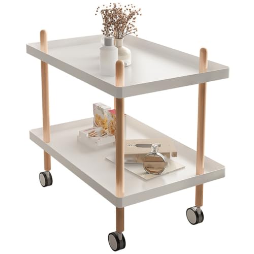 NRFJFOP Moving Sofa Edge Bed Tea Table Small Bedside Contracted Mini Solid Wood A Few Corners
