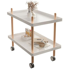 NRFJFOP Moving Sofa Edge Bed Tea Table Small Bedside Contracted Mini Solid Wood A Few Corners
