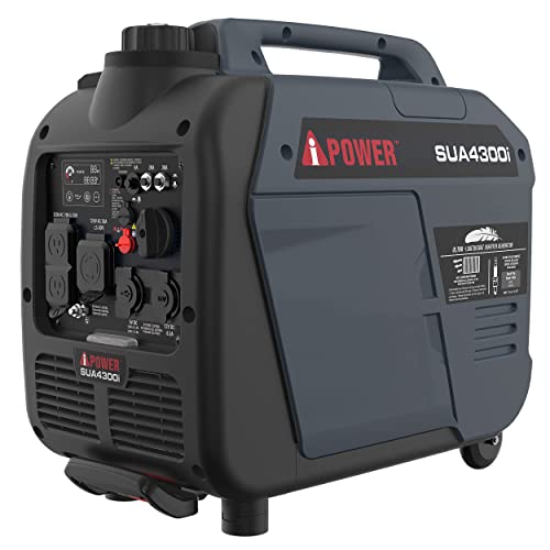 A-iPower 4300 Watt Quiet Gas Portable Inverter Generator, RV Ready