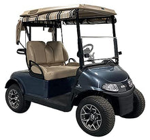 DOORWORKS GOLF CART ENCLOSURES Black Vinyl Golf Cart Cover for EZGO TXT 14+ - Track-Style Marine Grade - Fits Golf Bags, Utility Box or Rear Facing Seat