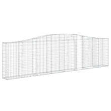 Arched Gabion Baskets 2 pcs 157.5"x11.8"x39.4"/47.2" Galvanized Iron White Black Other