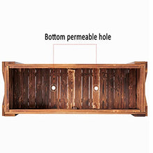 ZOCWJK Wooden Garden Plant Stand Storage Rack Raised Bed for Vegetable Flower Pots Outdoor Patio Planters Flower Box with Trough Planter Grops,