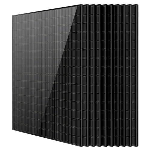 SUNGOLDPOWER 10PCS 450W Bifacial Solar Panels,N-Type 16BB,UL61730,Vmp 31V Each,HE Up to 30% Extra Power,for Home Backup,Farm,Residential&Commercial On/Off-Grid Systems(10 * 450W Bifacial)