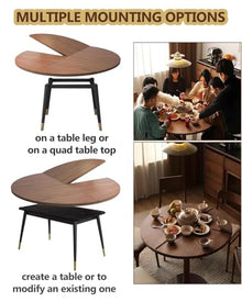 HARSETTI Round Table Top, Round Table Top Only, Folding White Table(Does Not Include Table Legs)