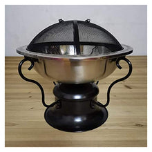 KOMFGT Fire Pits Outdoor Wood Burning Heavy Duty Cast Iron Fire Pit Large Wood Fire Pit