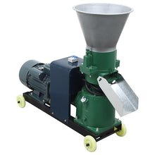 THUXEON 220V Feed Pellet Grinder 6MM Holes Plate Chicken Feed Pellet Mill Machine with Two-Head Pressure Roller Maximum Output 120Kg/h Animal Food Maker 3KW Feed Granulator