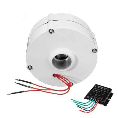 HYZHANHONG 14000W 48V Permanent Magnet Generator, Low RPM Gearless Coreless Alternator, Lightweight Aluminum Alloy, Easy Installation for Small Wind Turbine,12v