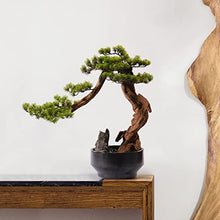 YXIANG56Q Fake Plants Bonsai Pine Tree Artificial Bonsai Tree Fake Plant Decoration Potted Tree Faux Bonsai in Ceramic Potted House Plants for Home Office Desktop Decor Bonsai Tree
