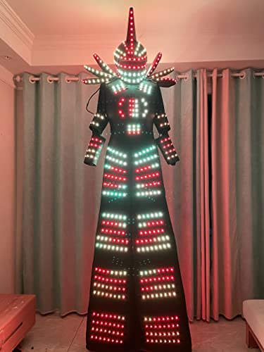 Earthradius LED Robot Costume Suit Jacket Black (M)