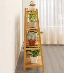 ZOCWJK Flower Pot Stand- 4 Tier Rack Free Standing Bookshelf Plant Flower Stand Rack Storage Tower, Multipurpose Utility Organizer,