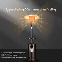 Outdoor Patio Heater Gas Heater Fast Heating Energy Efficient Radiator Safe Low Energy Dumping Protection Floor Standing with Wheels Garden Wedding - 223cm(88in)