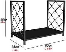 DJVHSRI Firewood Rack Wood Holders Firewood Outdoor Firewood Holder Wrought Iron Indoor Wood Stove Stacking Rack Storage Carrier Large Outdoor Fireplace Pi,