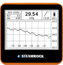 STEAMROCK Digital Barometer Barograph SB-42 V3 (Orange)