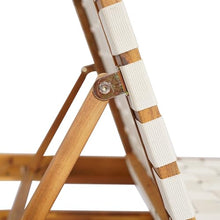 Merax Outdoor Chaise Lounge Set of 4 White Rope Woven Poolside Chair
