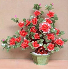 YXIANG56Q Fake Plants Artificial Bonsai Tree - Peony Flower Jade Indoor Plant Decoration Bonsai Tree