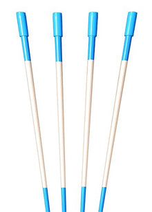 60" Fluorescent Blue 200 Driveway Markers, Reflective Snow Stakes, Plow Stakes,5/16" Thick X 60" Blue Fiberglass Stakes, 200 Pack 5 FT. Tall