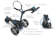 AMBA7 Motocaddy M5 GPS DHC Electric Caddy Cart Bundle Black
