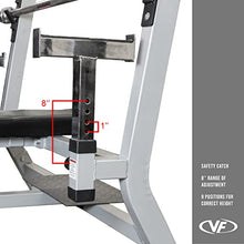 Valor Fitness Olympic Weight Bench Press Station - Spotter Arms | Adjustable Safety Catch Max 500 lbs - Power Lifting Home Gym Workout Equipment BF-48 Metallic Grey and Black