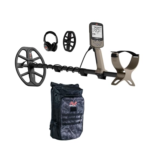 MINELAB X-Terra Elite Expedition Pack Bundle, Includes Metal Detector, Two Coils, Wireless Headphones, and Backpack