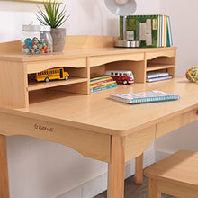 KidKraft Avalon Wooden Children's Desk with Hutch, Chair and Storage Natural