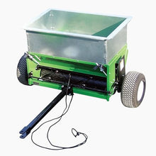BuyBocceBalls Listing -Tennis/Bocce Court TruFlow TOPDRESSERS - 36” Tow Spreader (124-3065), 57" Overall with Wheels Attached