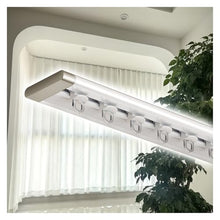 GJZDPMY Lightweight Aluminum Alloy Ceiling Track RailHeavy Duty RV Shower Outdoor Clip Hook Set (White 12M/39.3FT) Ideal for Home & Outdoor Use