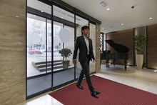 Commercial Entrance Mat for Carpeted Floors with Matching Border and Cleated Rubber Backing for Carpet Floors, Slip-Resistant Water-Absorbent Entry Mat for Indoor Business Use