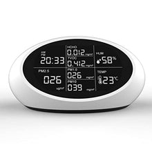 JSEIAJB Air Quality Monitor Indoor PM2.5 Formaldehyde(HCHO) TVOC Gas Analyzer Air Quality Detector Gas Analyzer Dust Meter Sensor