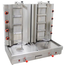 EQCOTWE Commercial LPG Gas Shawarma Machine Rotary Gyro Kebab Grill 110V