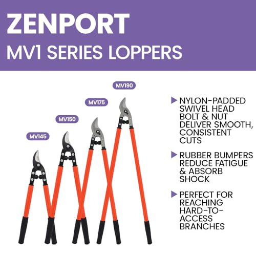 Zenport MV190 Professional Orchard and Landscape Tree Lopper 36-Inch Box of 12 Orange