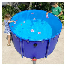 Backyard Outdoor Round Frame Swimming Pool for Kids and Fish