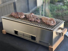 The Bincho Grill 24 Inch Wide Body Yakitori Grill – Japanese Style Charcoal Robata BBQ for Skewers, Steaks, and More – Restaurant-Quality Binchotan Tabletop Grill – Portable and Durable