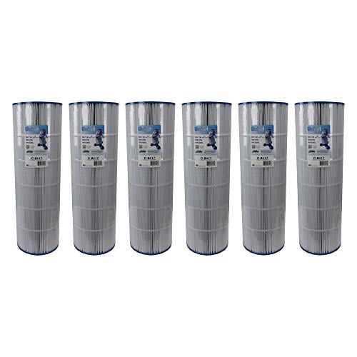 Unicel Swimming Pool Replacement Cartridge Filter C-8417 175 Sq Ft (6 Pack)