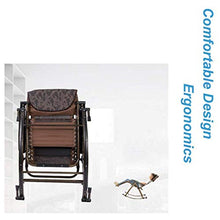 LHDDAGQAX Zero Gravity Chair Rocking Chair Outdoor Garden Relax Comfortable for Adults | Folding Sun Lounger Chair Deck Chair Recliner Chair with Cushion Patio Porch Garden Lawn Camping Chaise Lounge