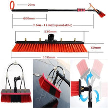 GLBMXDD Solar photovoltaic Panel Cleaning Water Spray Brush, Multi-Purpose Water Spray Brush, Adjustable Cleaning Rod Set, 180° rotatable Brush Head,12FT/3.6M