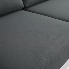 Outdoor Escape Gray Fabric Outdoor Patio Modular Sectional, Weather-Resistant Upholstery, Spacious Seating, Durable Frame, Perfect for Garden and Yard