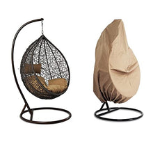 Hanging Hammock Porch Swing Chair Outdoor Egg Chair Beige Cushion New (Beige)