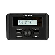 KICKER Marine Gauge-Style Source & 45KM84L 8" LED Speakers Bundle