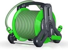 Gardening Hose Reel Cart, Outdoor Portable or Wall Mounted Hose Reel with Swivel Handle(30m)