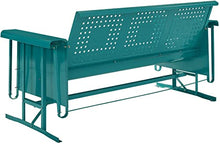 Crosley Furniture Bates 3-Person Retro Metal Outdoor Patio Sofa Glider