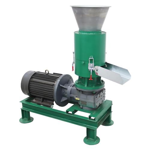 HayWHNKN 6mm Wood Pellet Machine Wood Pellet Mill Wood Pellet Maker Sawdust Pelletizer Machine for Corn Straw Powder Sawdust Peanut Shells 220v 60HZ 7.5kw
