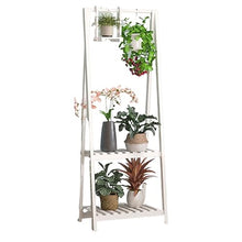 Modern Rustic Flower Rack Multi-specification Flowerpot Stand Anti-corrosion And Moisture Resistant Plant Display Rack Hangable Flower Pot Ladder Frame Wooden Plant Trellis For Patio Balcony