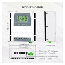 Solar Charge Controller, Tuya Smart Dual Power Controller 80A Automatic Transfer Switch for Off Grid Solar Wind System DC 12/24/48V