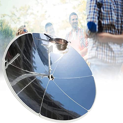 Solar Cooker Stove,Concentrating Solar Cooker,Outdoor Parabolic Camping Sun Oven Cooker Iron Bracket Solar Oven for Outdoor Barbeque Picnic