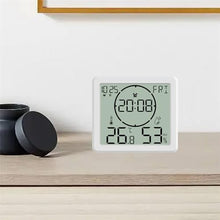 HBJWOV Temperature and Humidity Meter Clock Household Thermometer High-Precision Multi-Function Electronic Hygrometer