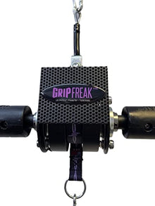 GRIP FREAK Thick Grip Wrist Roller with Dumbbell Hook